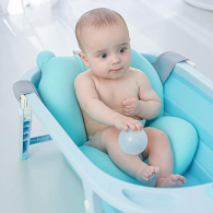Подушка для купания Mei&Ge Baby матрас для новорожденных для сиденья (Голубой)